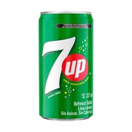 7UP MINI LATA 237 ML 1/6...