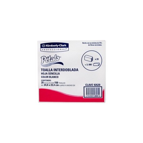 TOALLA INTERDOBLADA PETALO...